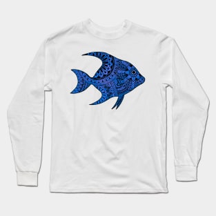 Fish (Indigo) Long Sleeve T-Shirt